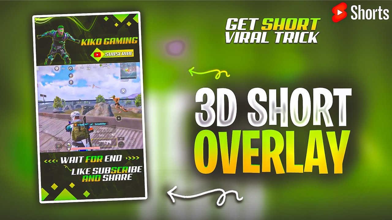 How To Make Short Overlay In PicsArt 🔥 | Easiest Shorts Overlay Tutorial #bgmi #bgmiindia