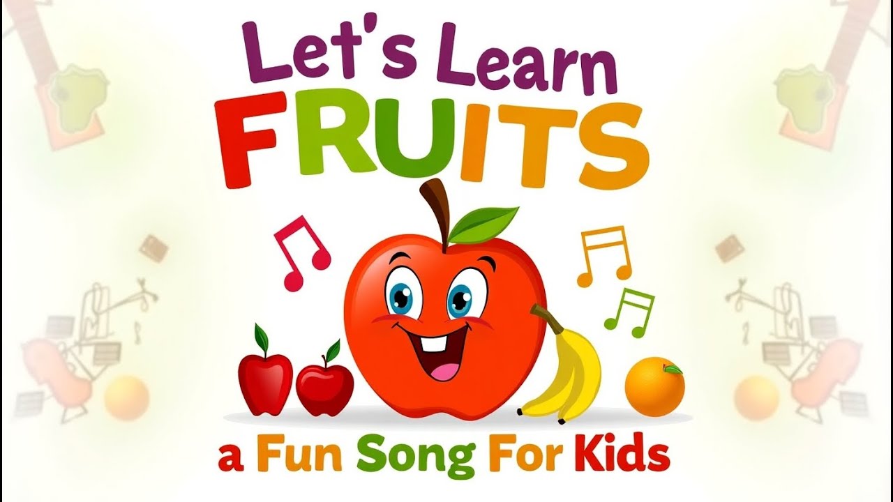Let's Learn Fruits a Fun Song For Kids || Nursery rhyme