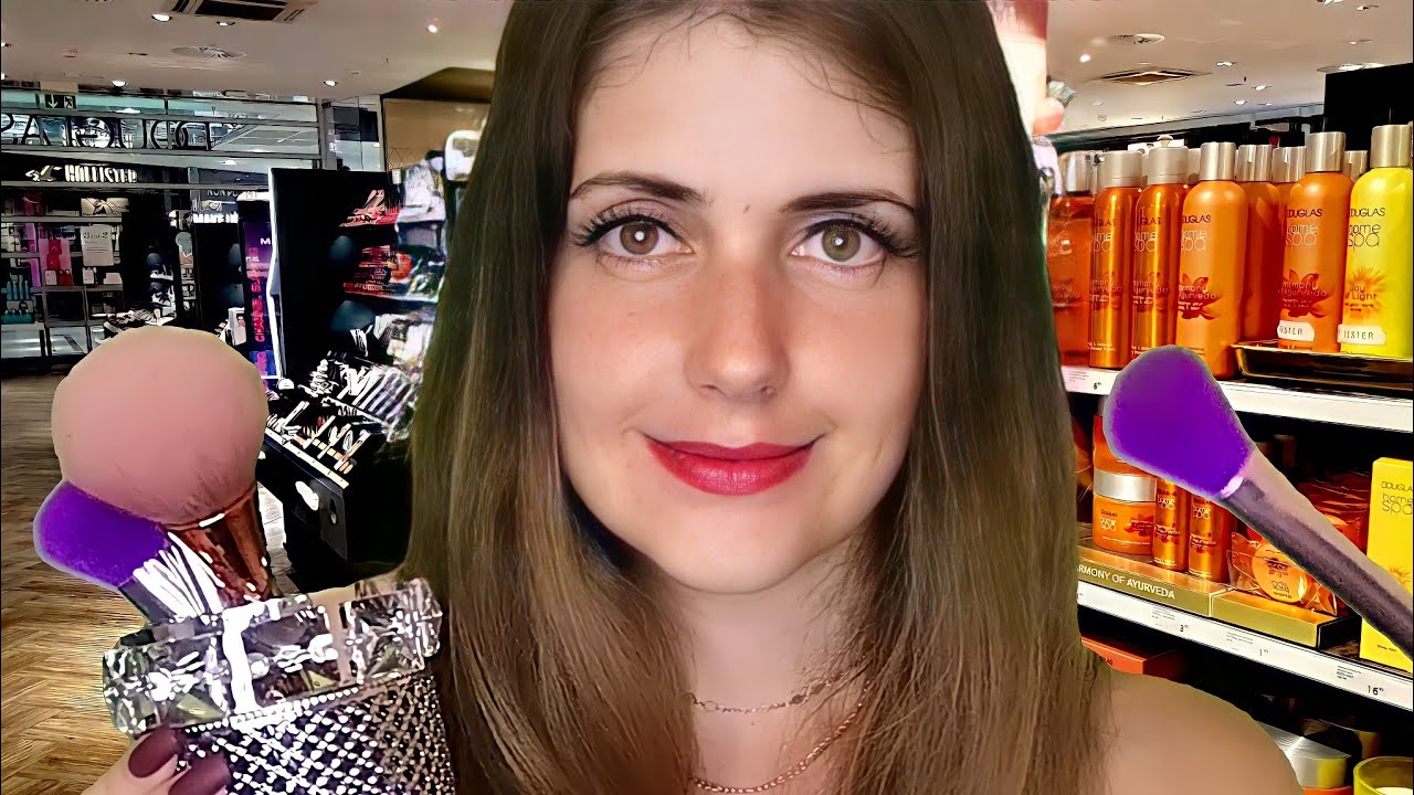 ASMR deutsch DOING YOUR MAKE UP | Ich schminke dich bei Douglas | Personal attention Roleplay german