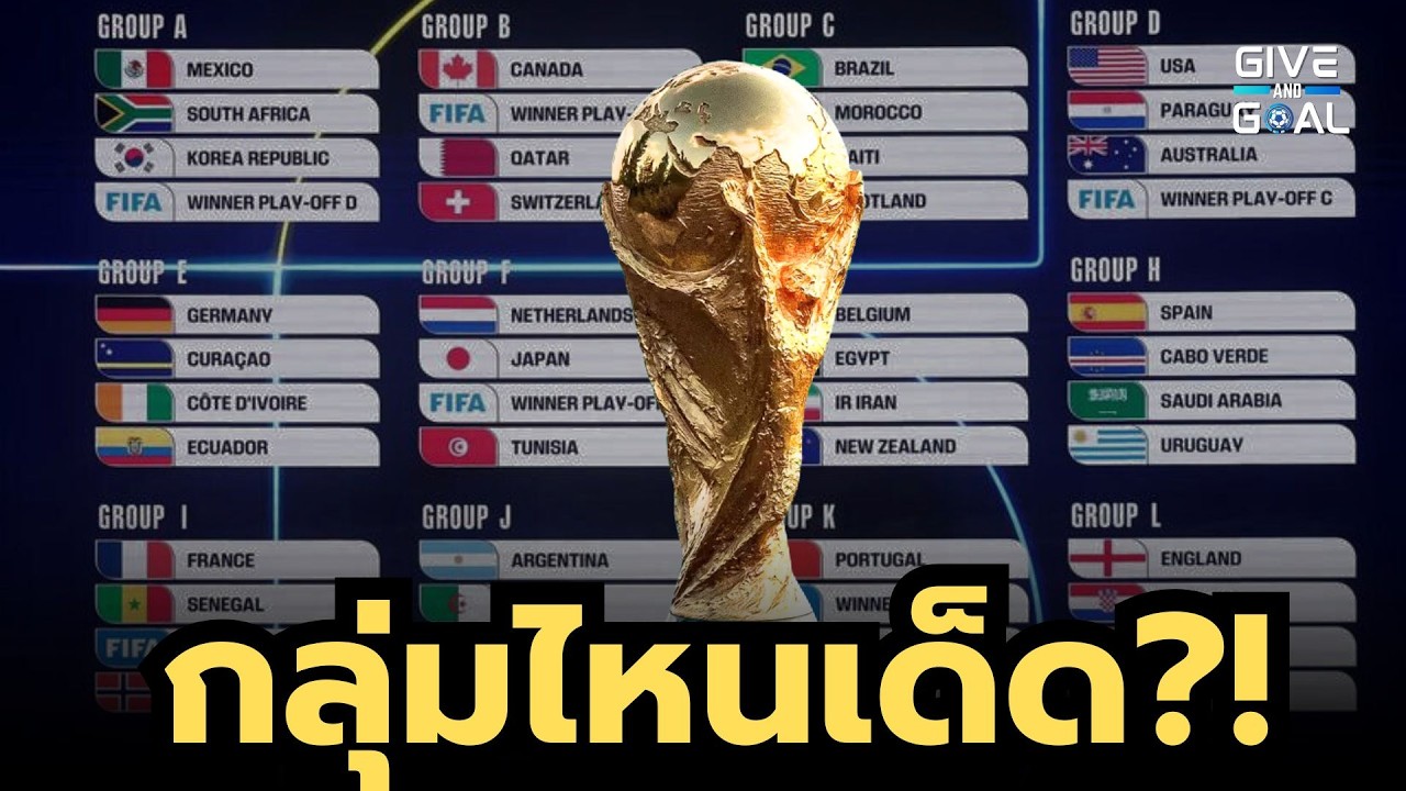 แต่ละกลุ่มเป็นไง?! พรีวิวผลจับฉลากแบ่งกลุ่มฟุตบอลโลก 2026