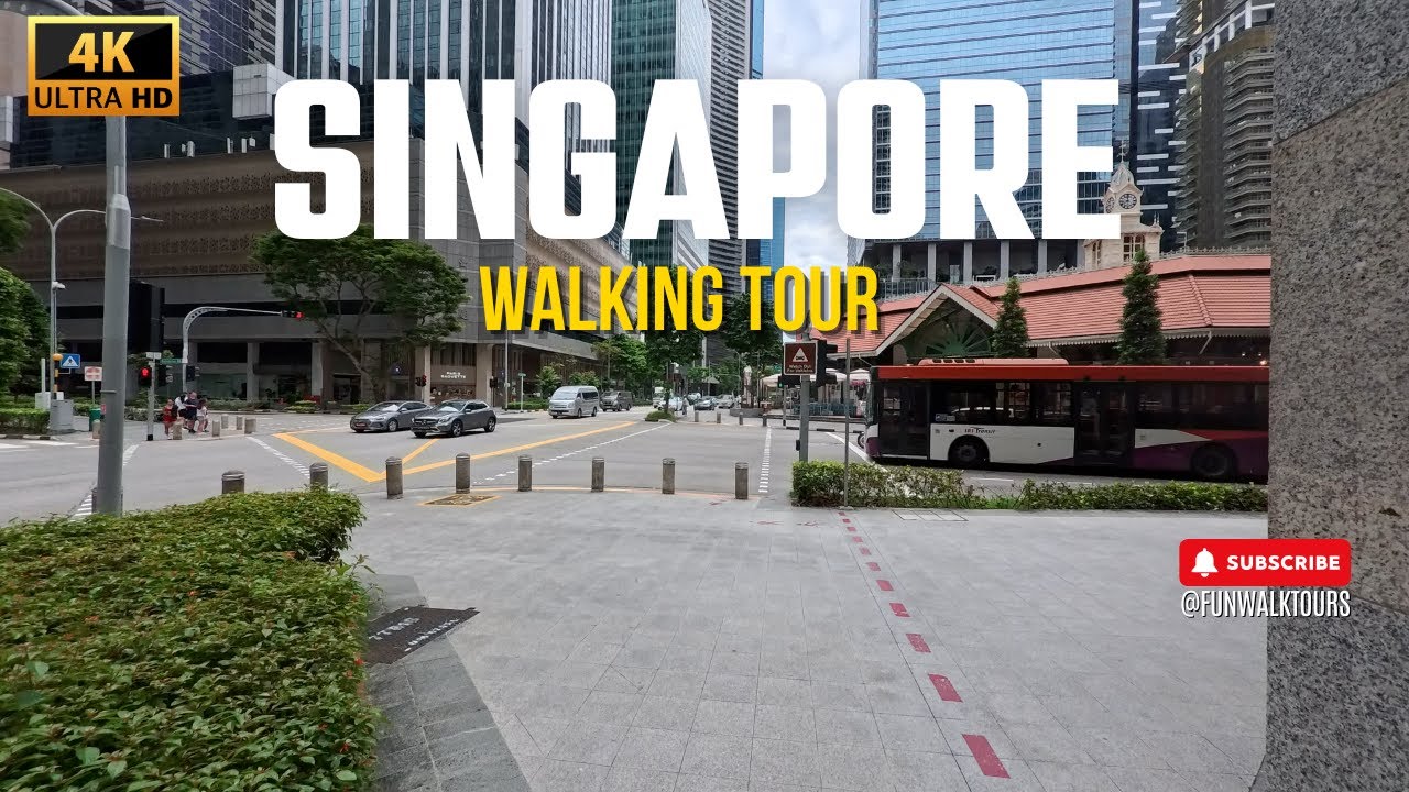 Cross Street - Singapore - Walking Tour - 4K