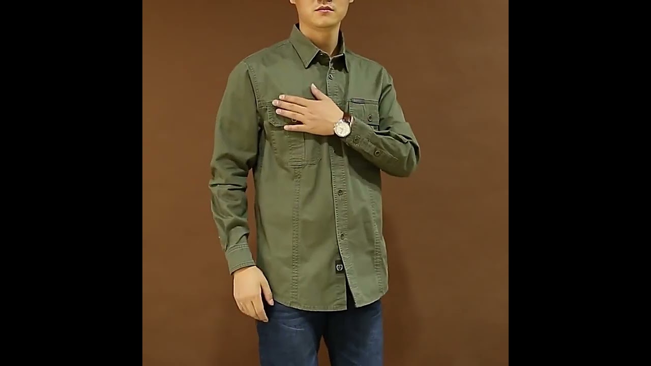 Vintage Double Pocket Cargo Shirts &ndash; Rugged Style, Timeless Comfort!