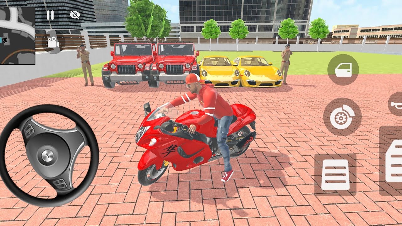 🎮 Franklin Order By 2️⃣ Gold Porsche Car & Mahindra Thar In 🇮🇳 Indian Bike Auto Simulator 