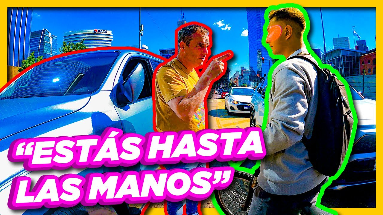 VIDEO COMPLETO ▶ AMAROK ATACA A CICLISTA PERO BICIBANDIDO LO DEFIENDE