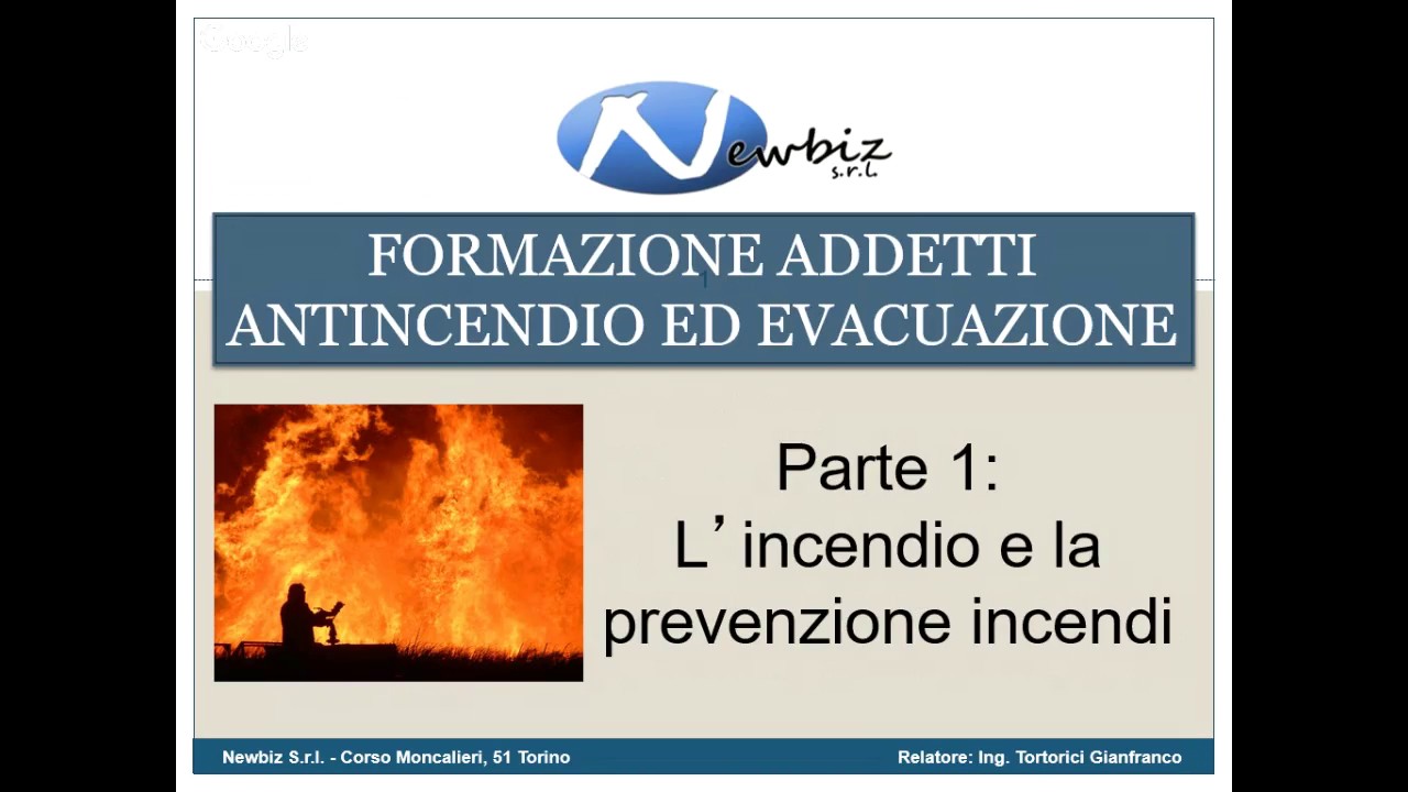 Corso Prevenzione Incendio   Lez.1