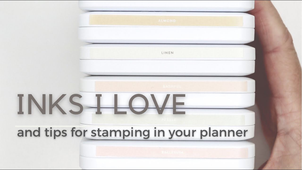 favorite INKS | hobonichi cousin | tips for stamping in your planner