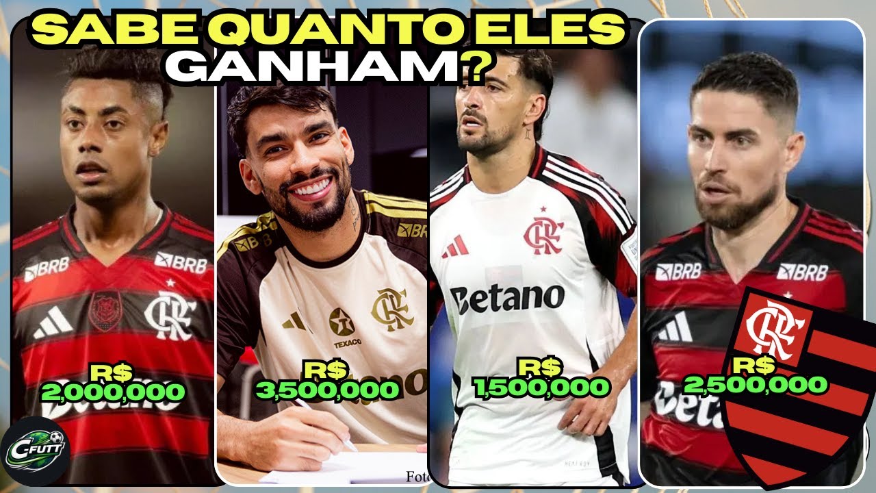 🚨REVELADO QUANTO GANHA OS JOGADORES DO FLAMENGO 2026🤔