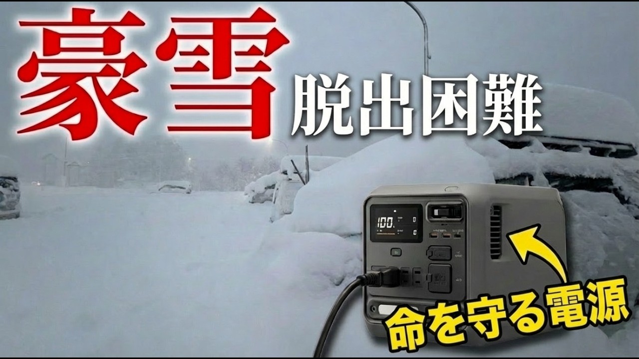【車中泊】猛吹雪…氷点下の車内で命を救ってくれたのは最強のポータブル電源でした【DJI Power 1000 Mini】