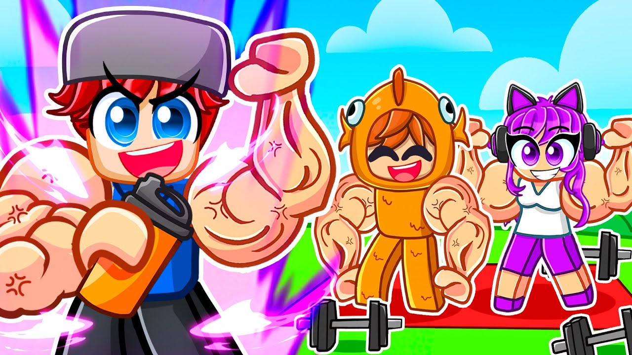 I Pretended To Be a NOOB, Then Used the GALAXY AURA in Roblox GYM LEAGUE!