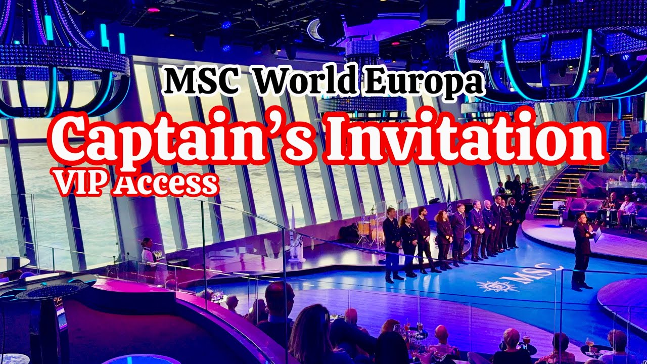 Not for Everyone🥂Captain&rsquo;s Exclusive Event on MSC World Europa