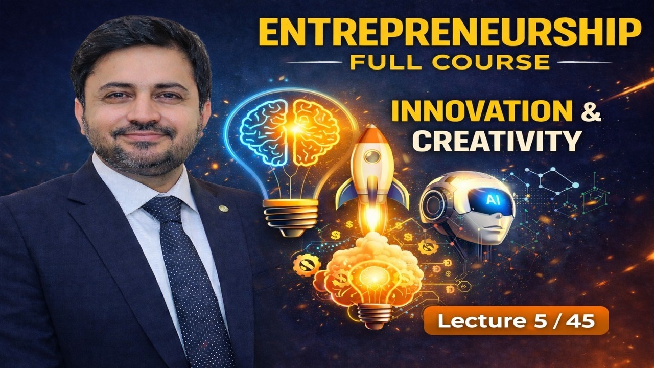 Innovation & Creativity in Entrepreneurship | Lecture 5/45 | How Entrepreneurs practical Urdu Hindi