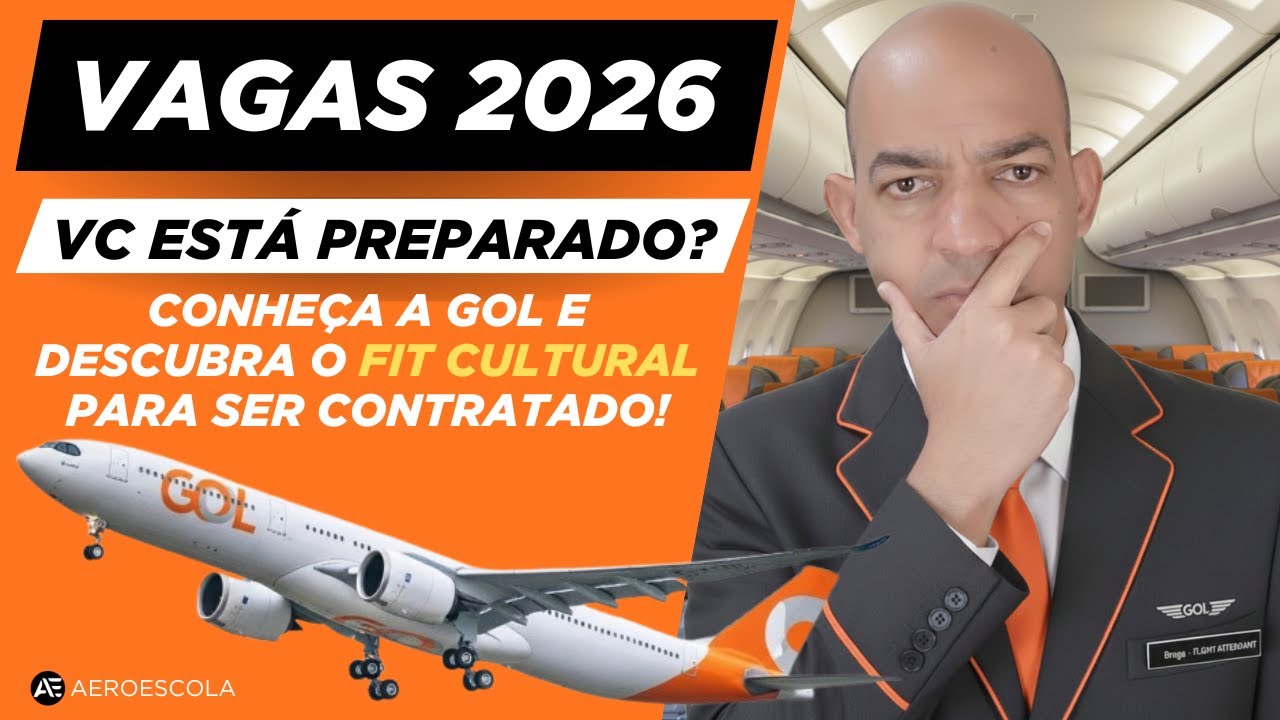 ✈️ Pronto para decolar e se tornar um Comissário de Voo da GOL? ✈️ Descubra o Fit Cultural desejado!