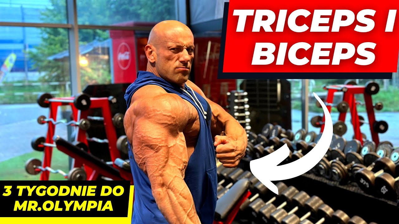Trenuje triceps i biceps 3 tygodni przed mr.Olympia