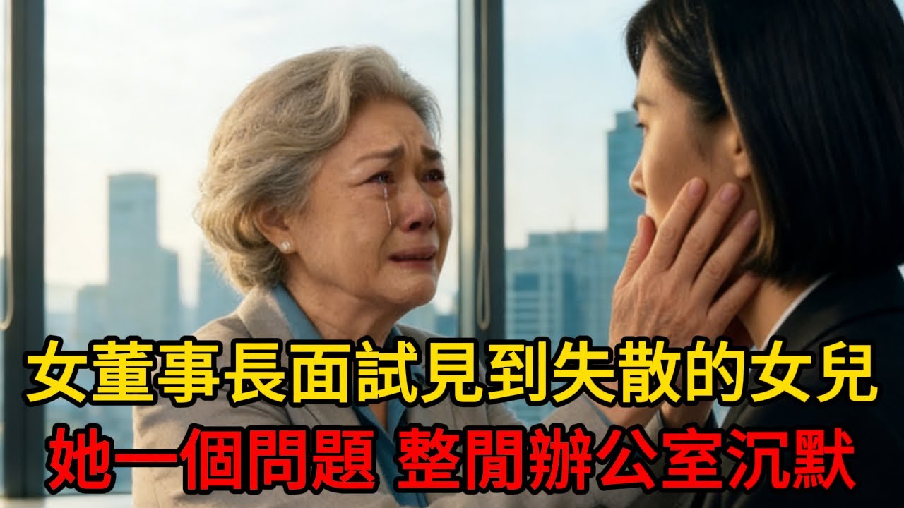 面試現場炸鍋！68 歲女董撞見失散 35 年女兒，終場一問，全員瞬間沉默！ #老年故事 #感人故事 #老年生活  #人生經歷 #人生哲理#中老年#故事分享#中老年心語#感悟人生#晚年哲理#淺談人生