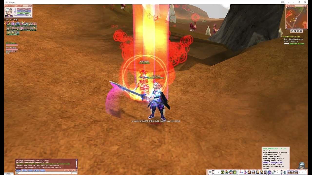 Flyff Universe AoE Knight Level 80 at Luia
