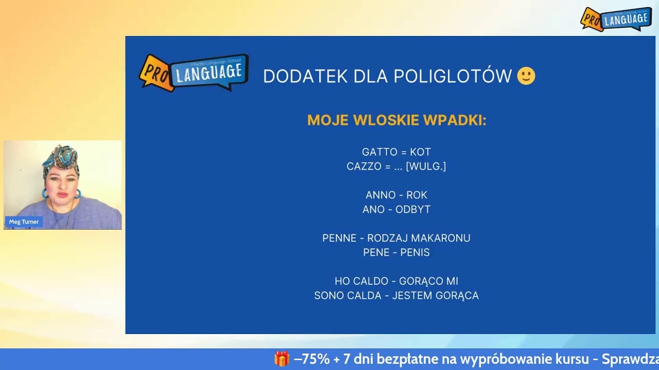 Angielski z Meg Turner!