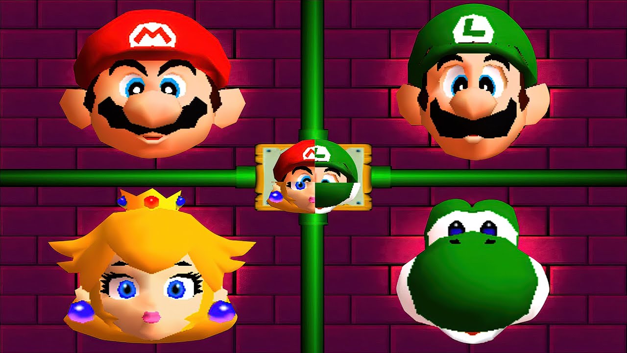 【マリオパーティn64】白熱ミニゲームバトルマリオVsルイージVsピーチVsヨッシー(最強CPU｢たつじん」)