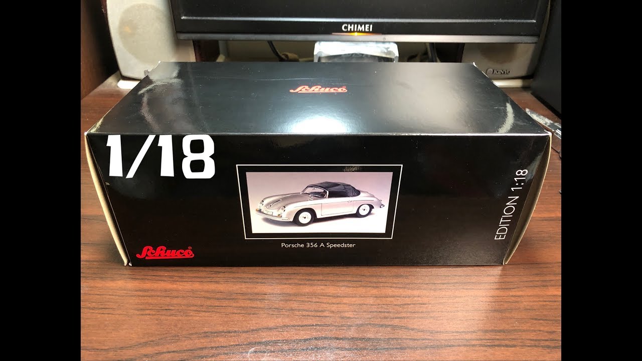 Unboxing 1:18 Schuco 保時捷 Porsche 356 A Speedster diecast 模型車 開箱 20190118