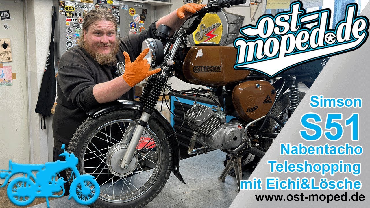 Simson S51 | Nabentachoantrieb - Wie genau ist er wirklich?! | Teleshopping | ost-moped.de