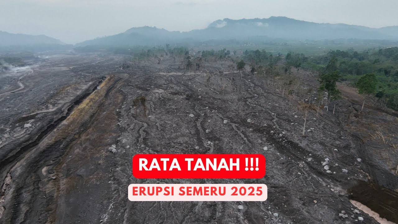 SUPITURANG ERUPSI SEMERU 2025 RATA TANAH 😭