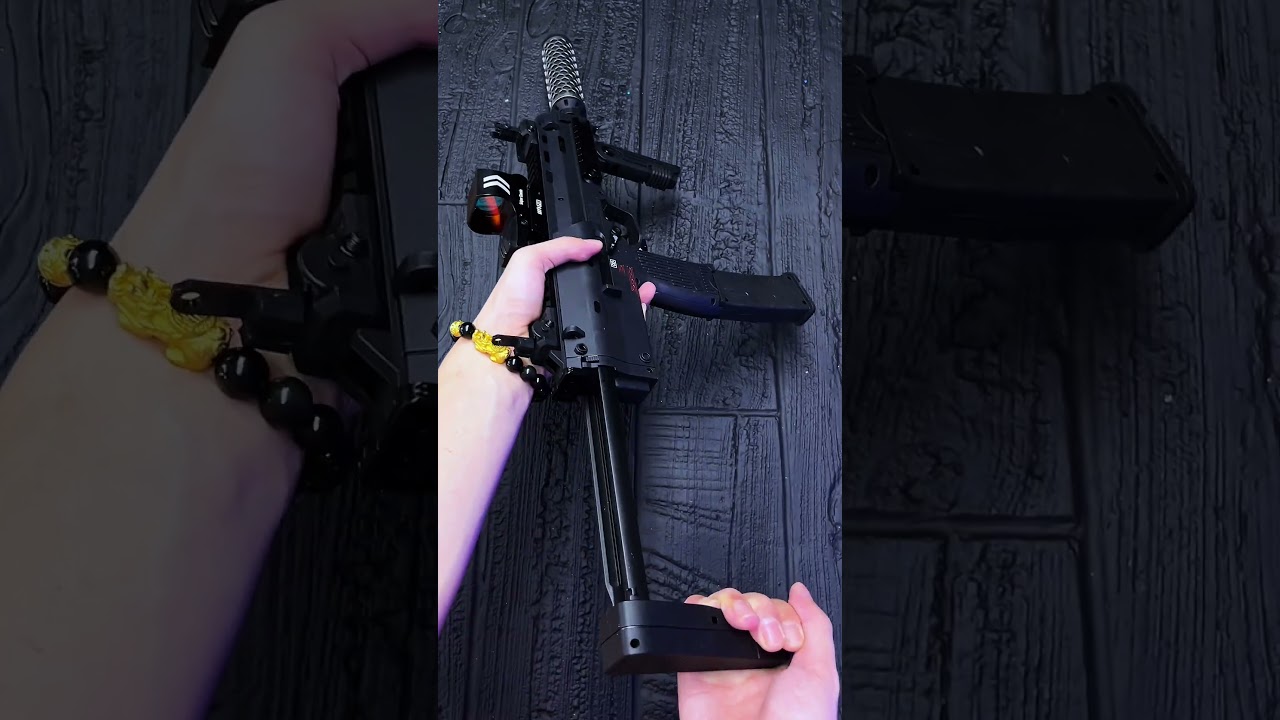 MP7 Gelblaster+Smoke Silencer #toys