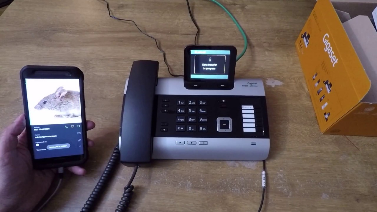Gigaset DX800A Часть 7 из 7: Bluetooth-соединение с мобильным телефоном