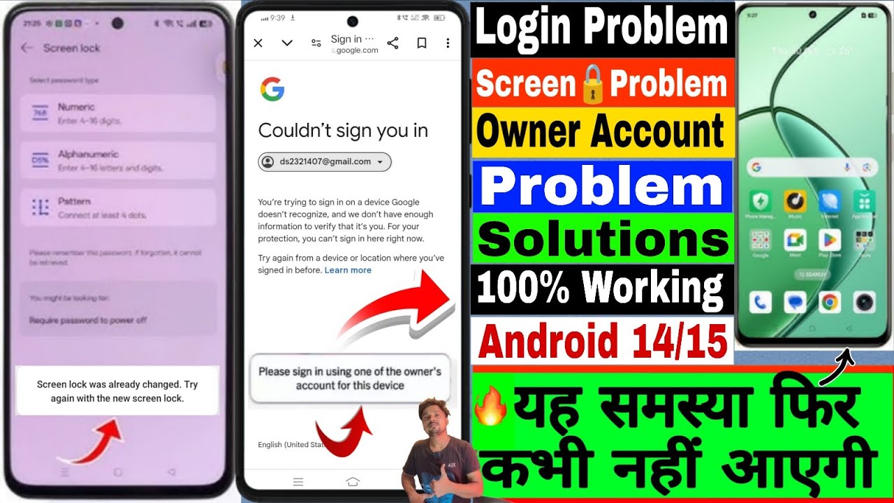 Please sign in using one of the owner's account for this device problem | Oppo Vivo Realme Redmi 