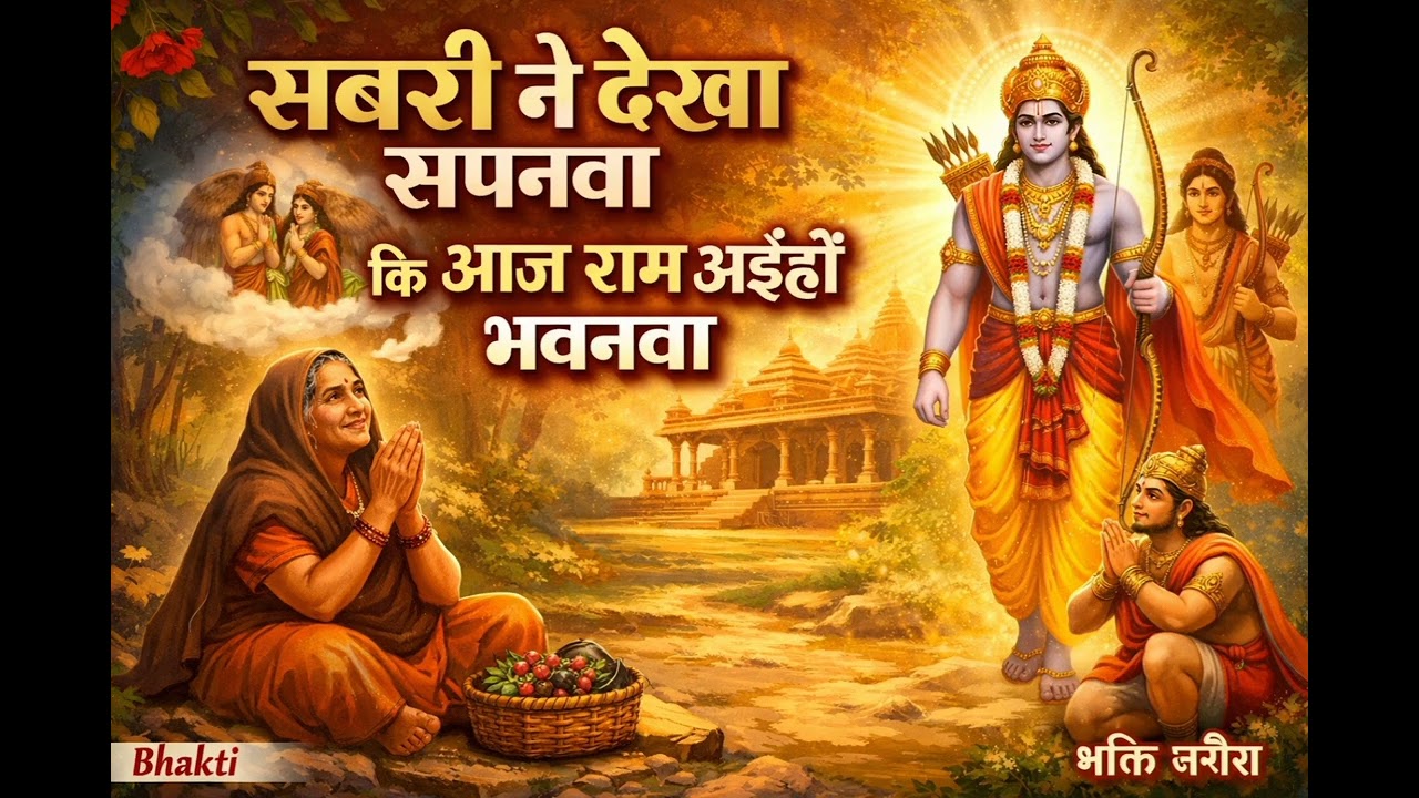🌹Bhajan geet🌹🙏👆👍❤Sabri ne dekha sapanwa ki aj Ram aihai bhawanwa...