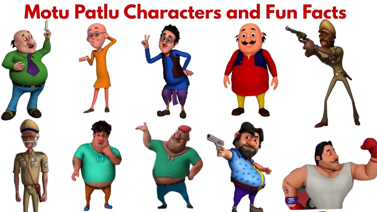 India’s Funniest Cartoon Squad! 🤩 Motu Patlu 10 Characters Name & Fun Facts in Hindi