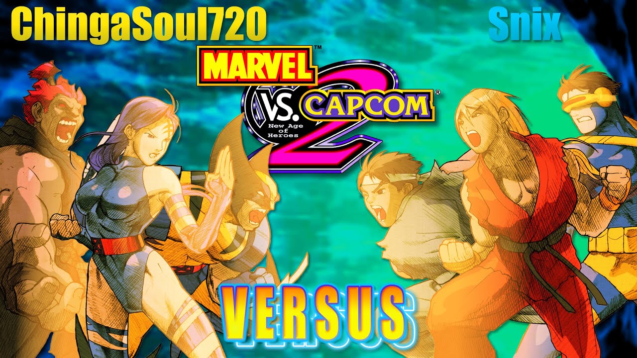 [ChingaSoul720 vs Snix] - MvC2 Ranked Match | Unpredictable Gameplay