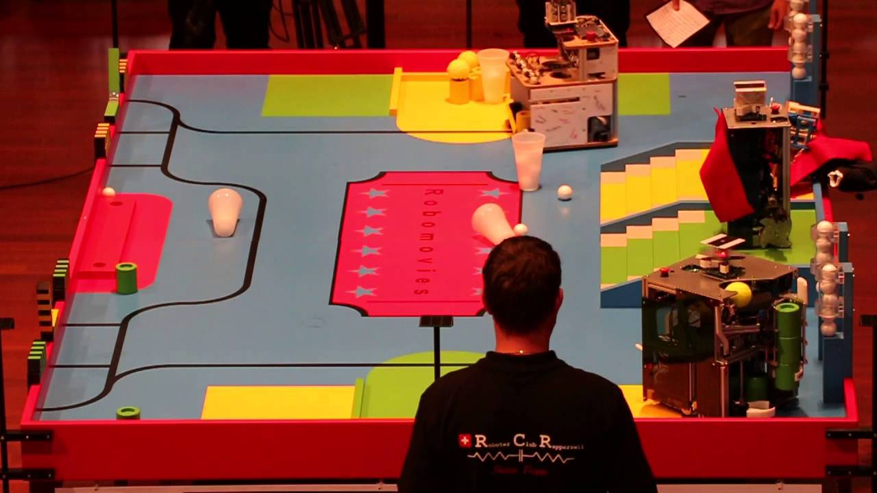 Eurobot 2015 at Yverdon Switzerland Final Round 4