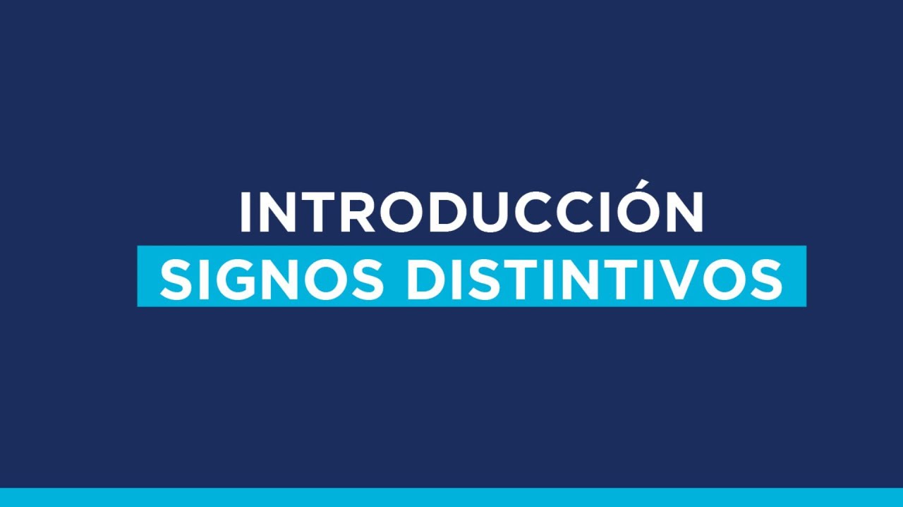 Capacitación sobre Introducción a Signos Distintivos
