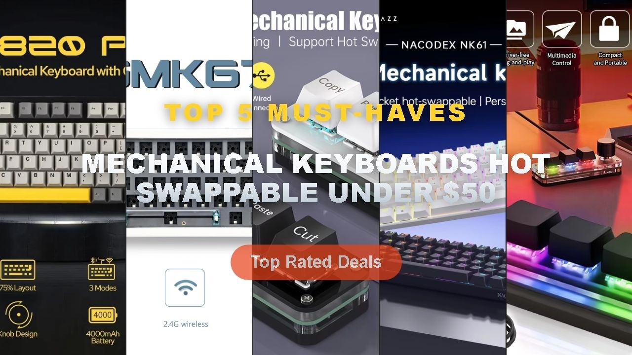 Cheap & Best Mechanical Keyboards Hot Swappable Under $50 Unboxing & Review - USB Mechanical Keyboar