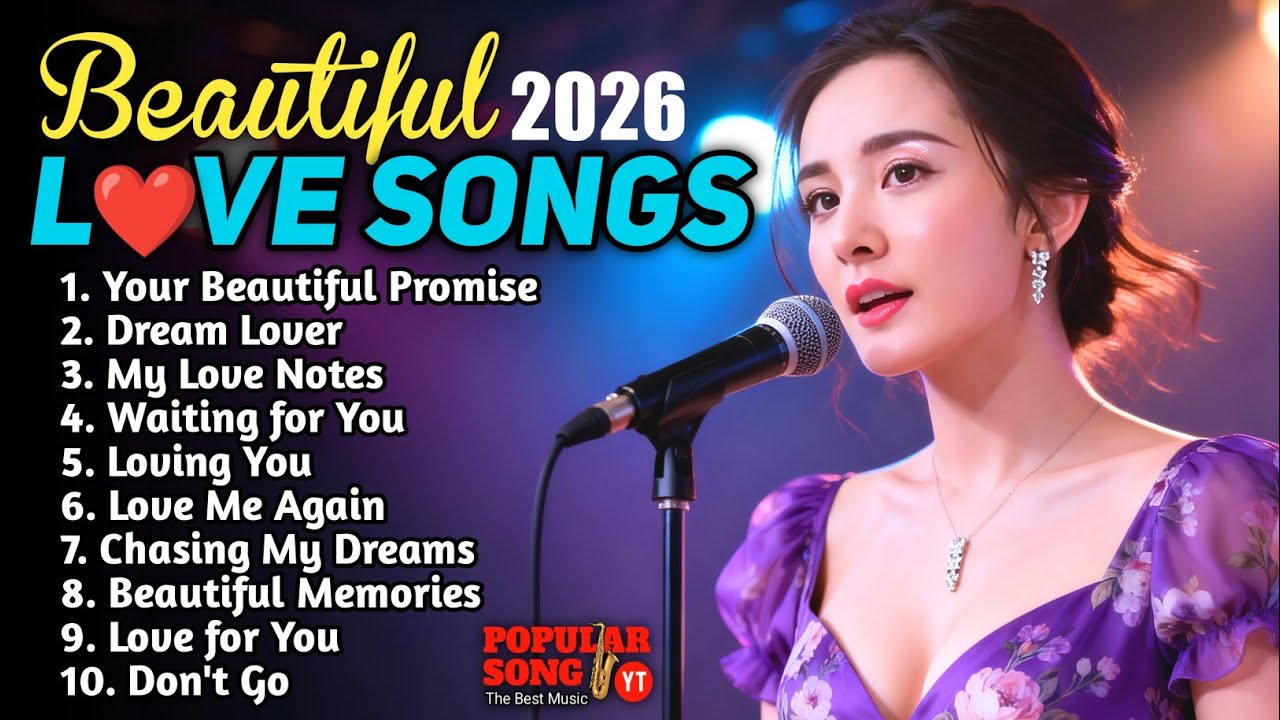 Beautiful Love Songs 2026 🌹Top Romantic Love Songs🎵 Easy Listening Song- Emotional Relaxing Playlist