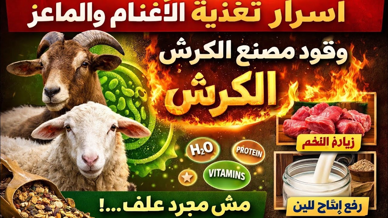 أسرار تغذية الأغنام والماعز (الحلقه الثانيه)| المركبات الغذائية: وقود مصنع الكرش لزيادة اللحم واللبن