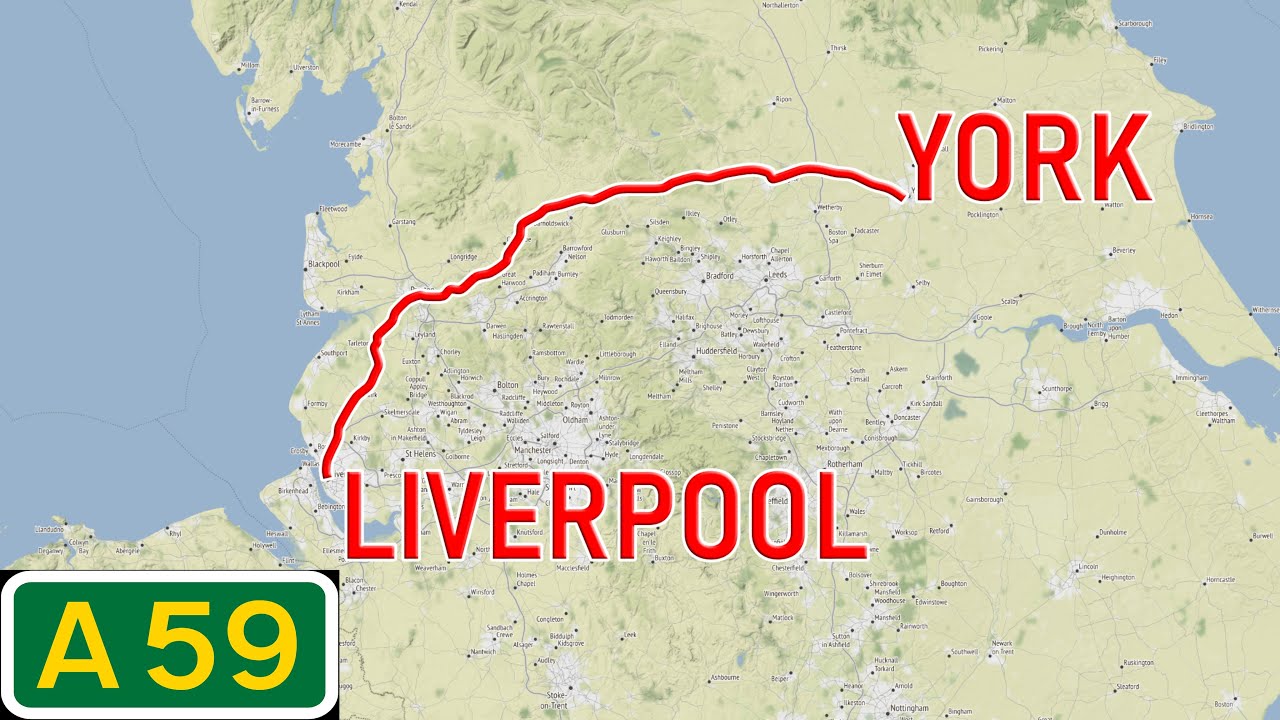 England Road Tours - A59 York to Liverpool