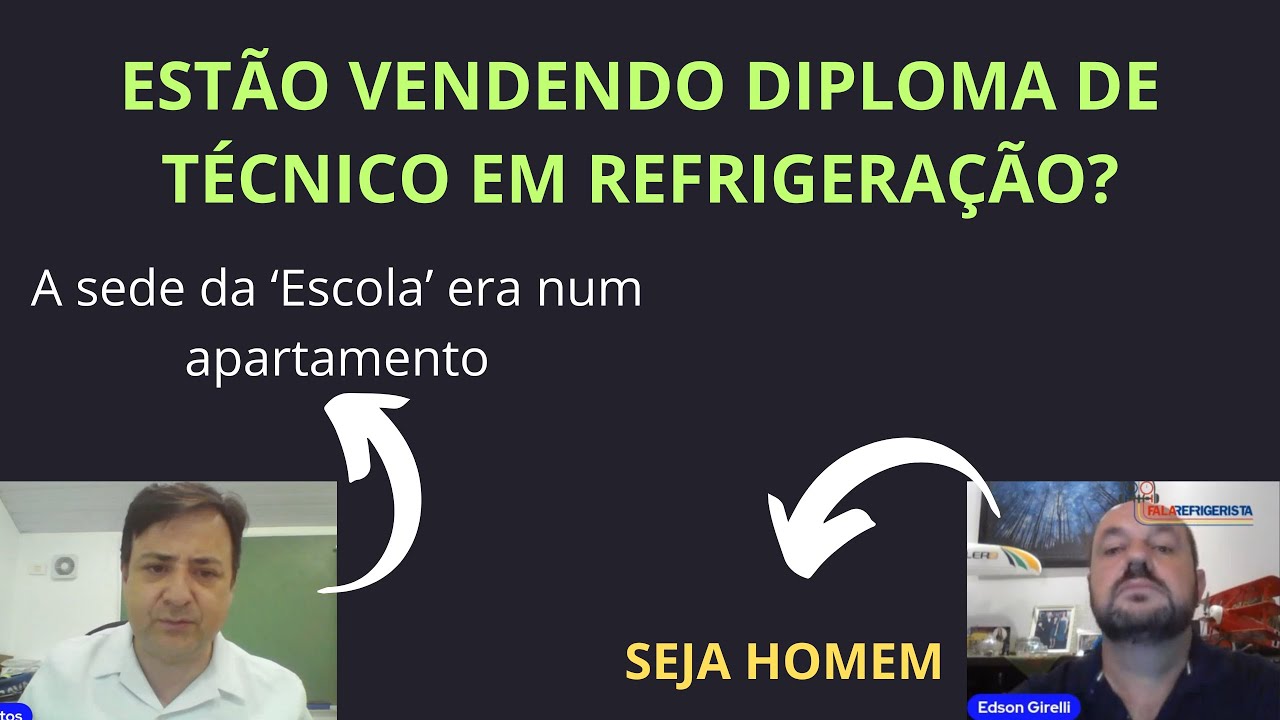 Estão vendendo diploma de Técnico em Refrigeração?