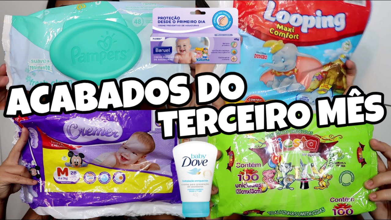 ACABADOS DO TERCEIRO MÊS DA BEBÊ