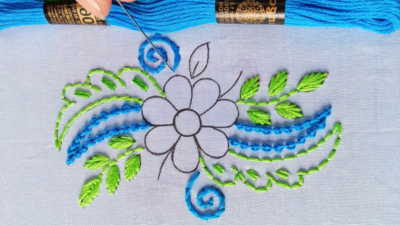 Hand Embroidery Designs !!! Latest All Over Design for Dresses Kurti /Kameez/Saree/Table Cloth