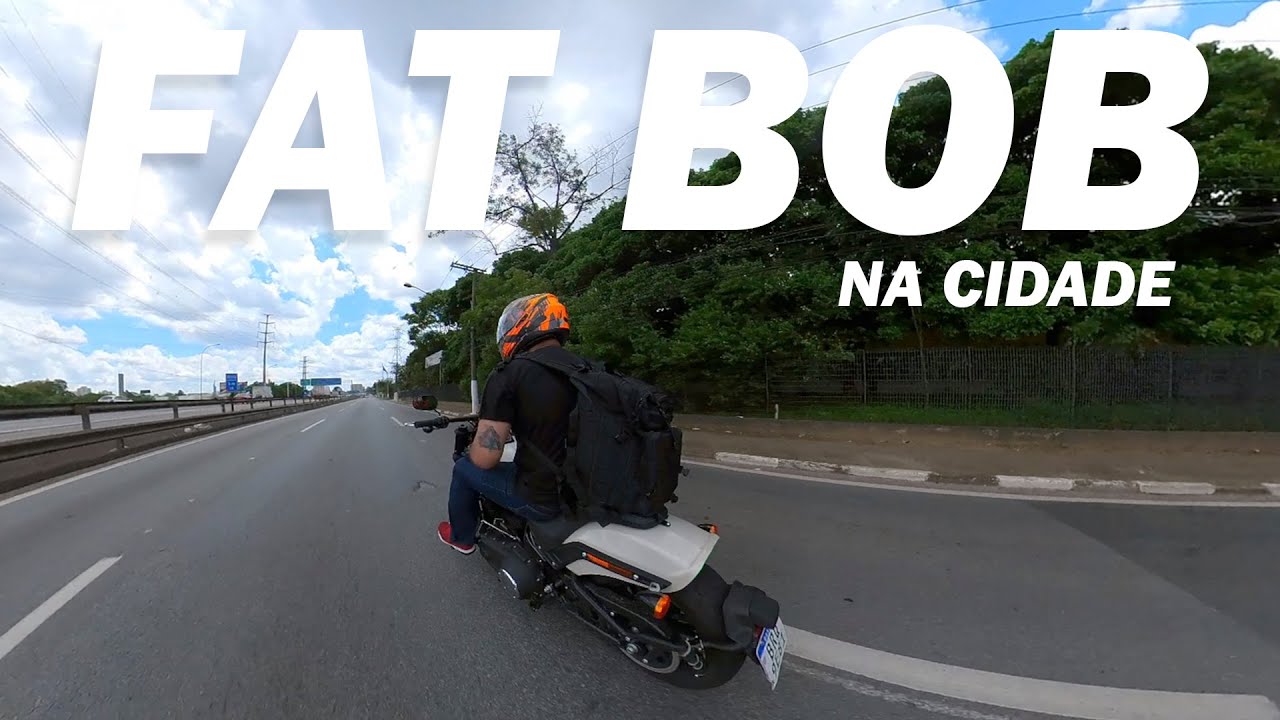 HARLEY DAVIDSON FAT BOB NA CIDADE | MOTOS