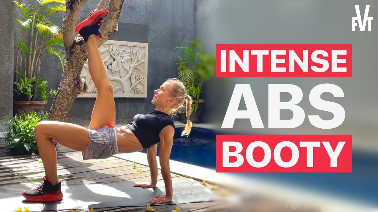 30 MIN ABS CORE BOOTY - Intense HIIT Workout