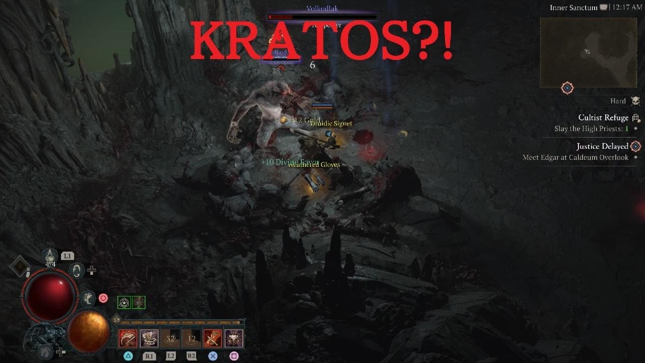 Running Solo With Kratos - Diablo IV PS5