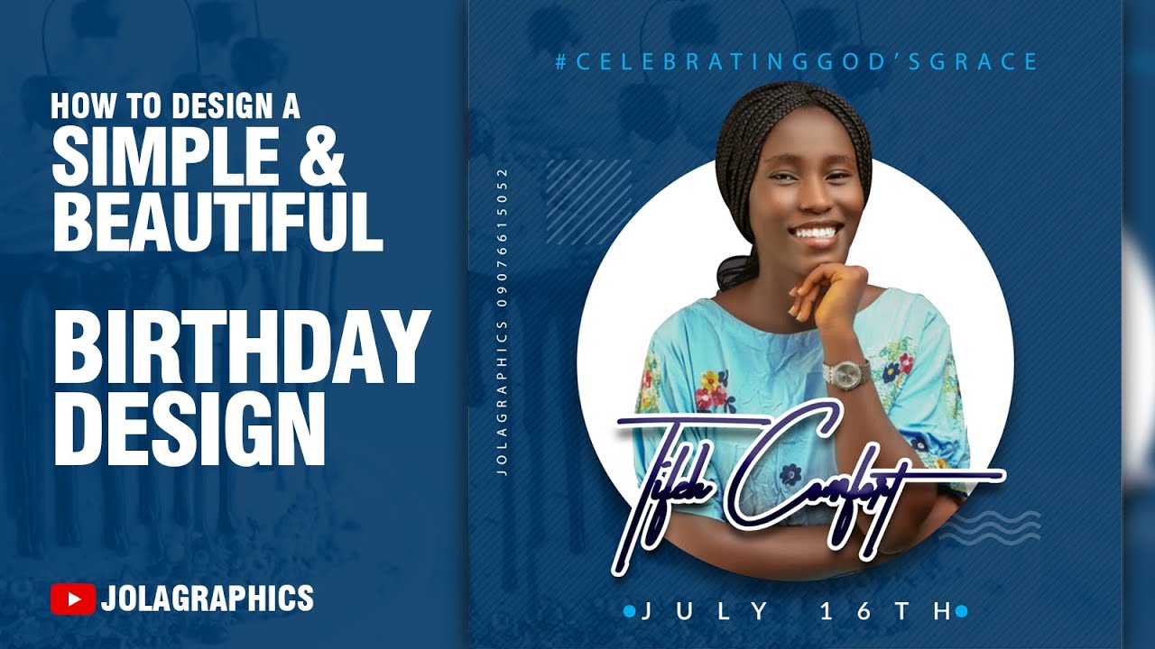 Birthday Design in Photoshop