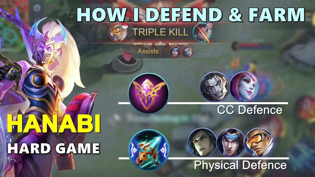HOW I DEFEND & FARM - HARD GAME - WITH ANTI-CC - TOP GLOBAL 1 HANABI - COCOL X GAMING - COMEBACK -