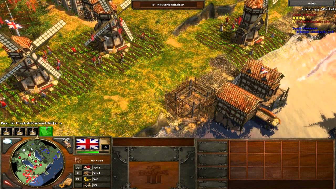 Age of Empires III Multiplayer Gameplay Deutsch - Captain vs 2ter Leutnant!