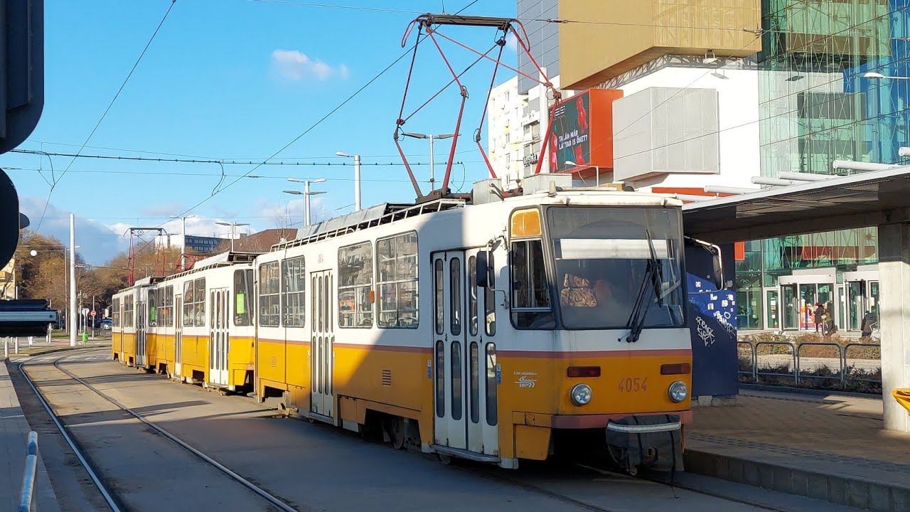 Budapest, 1-es villamos Budafoki út/Dombóvári út- Kelenföld vasútállomás M | Tátra T5C5