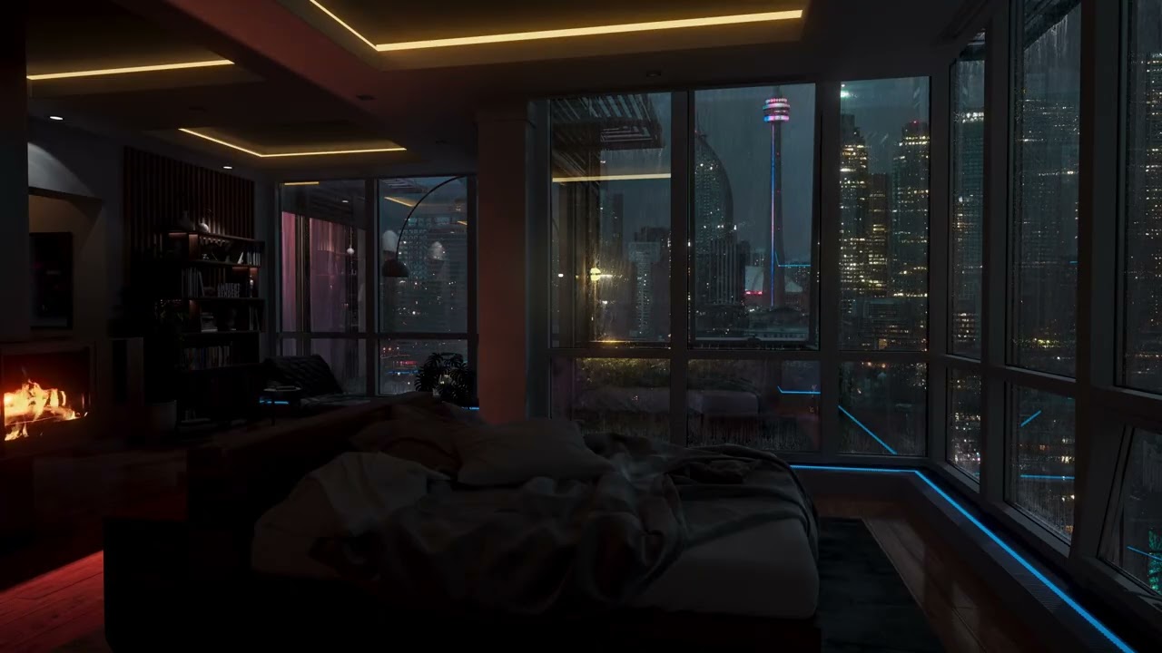 Heavy Rain Sounds 8 Hours 💤 Fall Asleep Fast