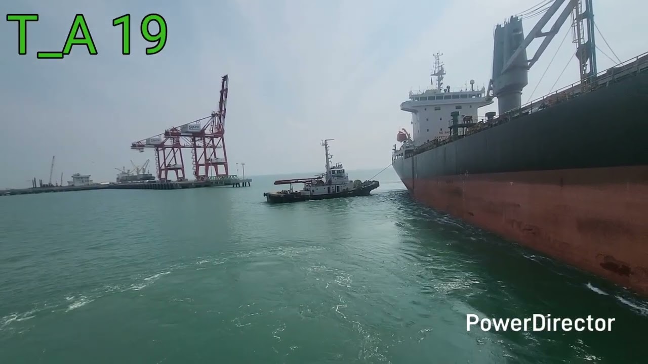 MV NAVY JANNY || Proses Berthing In jetty || Two Assist Tug and one pilot in vessel