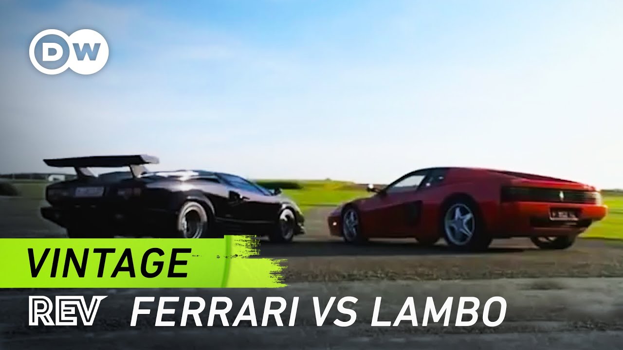 Ferrari Testarossa vs. Lamborghini Countach | Vintage