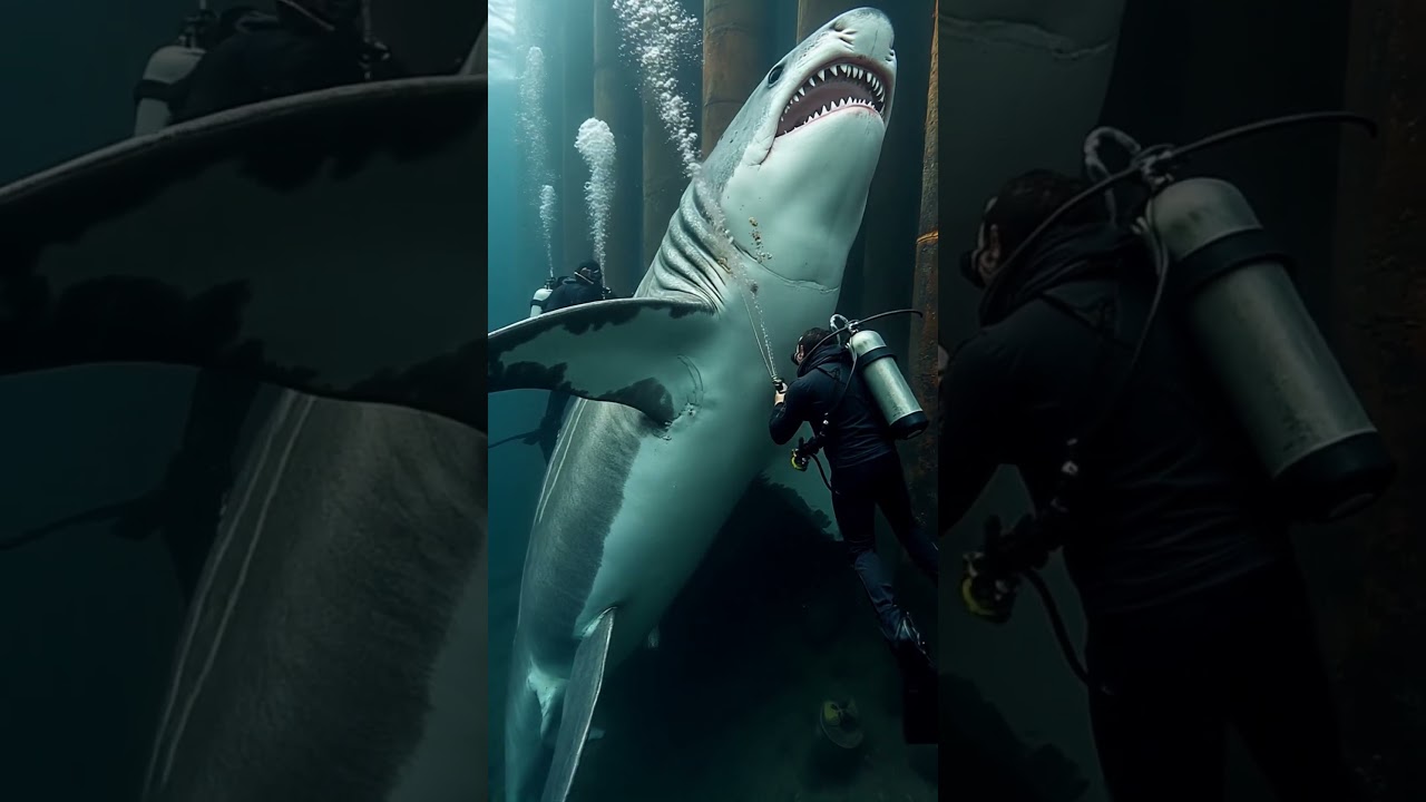 helping out prehistoric sharks with #barnacleremoval barnacle cleaning shark rescue #sharks